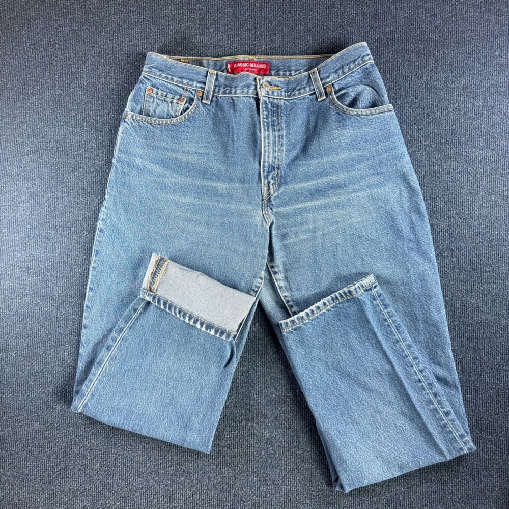 Levi's 550 Jeans Womens 14 Classic Relaxed Tapered Blue Denim Medium Wash